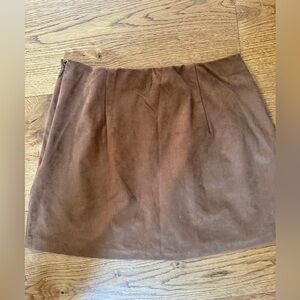 Tan Abercrombie and fitch tan vegan suede skort